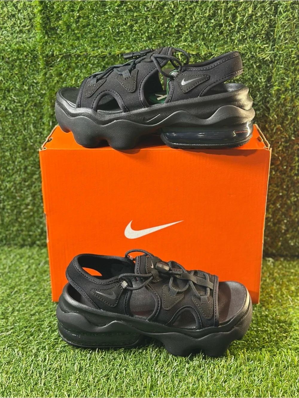 NIKE WOMENS AIR MAX KOKO SANDAL, SIZE 6 WOMENS, COLOR: BLACK/ BLACK-ANTHRACITE